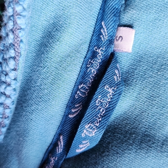 Weird Fish Macaroni Knit 1/4 Zip Pullover Sweater Teal sz S Women's Jumper - Picture 6 of 7